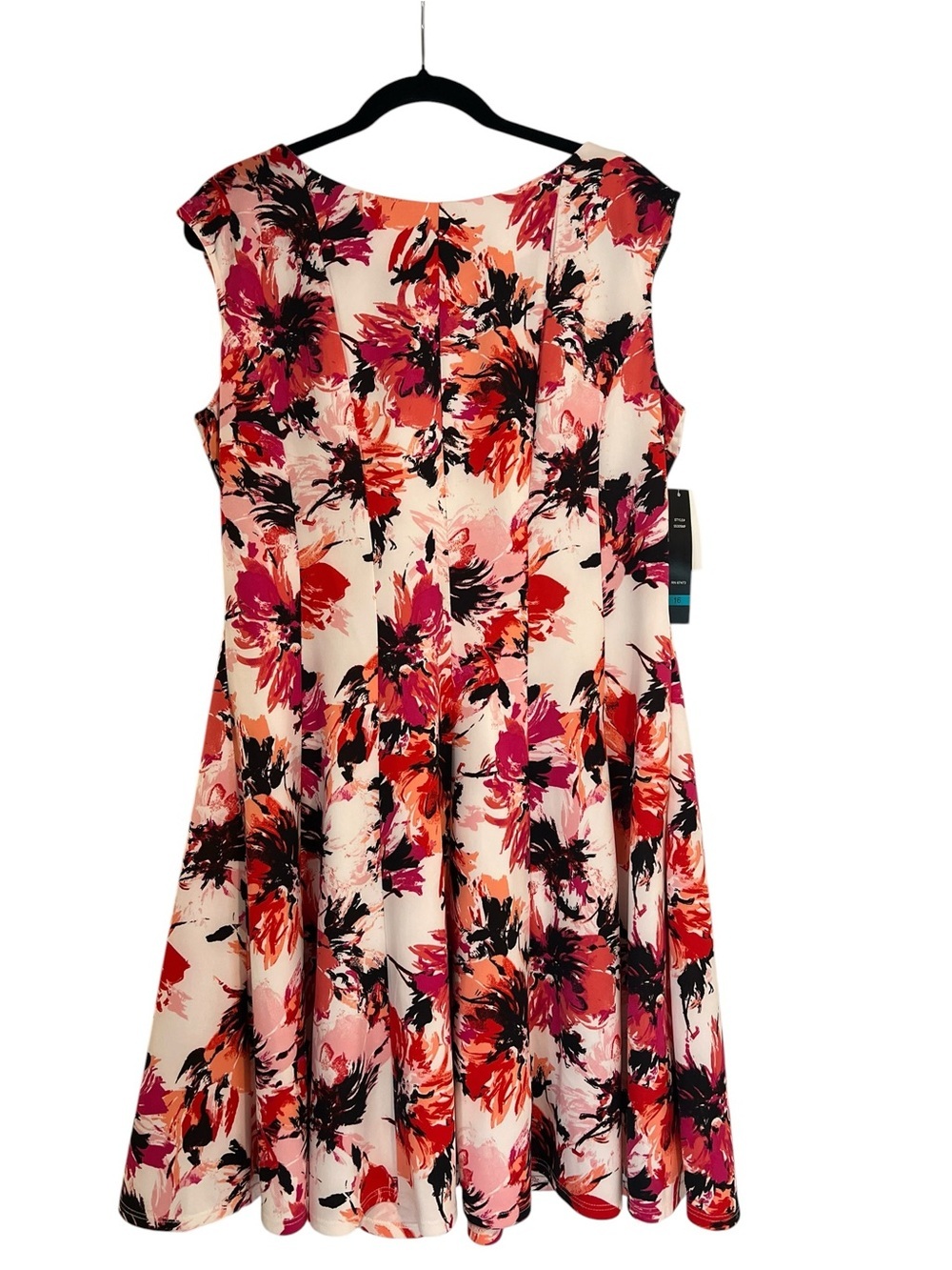 Zarr Collection Floral Cocktail Casual Spring Summer Flare Midi Dress- 16